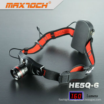 Maxtoch HE5Q-6 Torch Headlamp Rechargeable Waterproof Flashlight